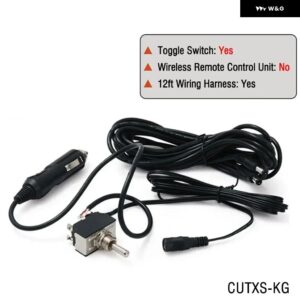 ワイヤレス リモコン とトグルスイッチ 12フィート配線 ハーネス 付き バルブ カットアウト システム ダンプ TK-CUTXS-KG - CUTXS-KG