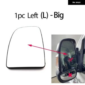 左/右サイドミラー ガラスリアビューリアビュー 外装 フィアットデュカート2021-2023ラムプロマスター2014-2023 - 1pc Left - Big