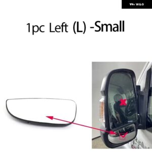 左/右サイドミラー ガラスリアビューリアビュー 外装 フィアットデュカート2021-2023ラムプロマスター2014-2023 - 1pc Left -Small