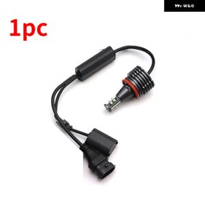 120W 6000K ホワイト H8 LED 車用 エンジェルアイズ マーカーライト 電球 BMW 5シリーズ E60 E61 LCI キセノン ヘッドライト 2008-2010 - 1pc White Color