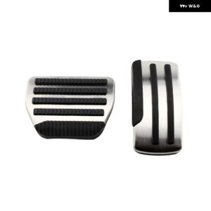 AT MT車用ペダル 日産 X-TRAIL T31 ROGUE QASHQAI J10 TEANA ALTIMA 車用 ステンレス ペダルカバー パーツ - AT 2 Pcs