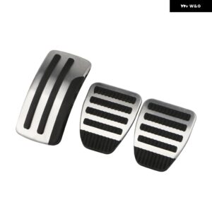 AT MT車用ペダル 日産 X-TRAIL T31 ROGUE QASHQAI J10 TEANA ALTIMA 車用 ステンレス ペダルカバー パーツ - MT 3 Pcs