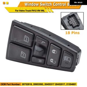 20752918 20752914 車用電動パワーウィンドウ コントロール スイッチ ボタン 20752915 ボルボ FH12 FM12 FM9 FH FM VNL 2004-2012 - 20752918-18Pins