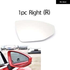 左右ドアサイドヒーター付きウィングミラー ガラスバックミラー プレート アウディ A6 S6 RS6 C8 4K A7 S7 RS7 4K8 A8 A8L S8 S8L RS8 D5 4N - 1PC Right