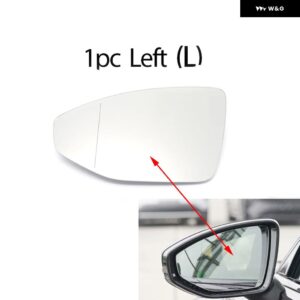 左右ドアサイドヒーター付きウィングミラー ガラスバックミラー プレート アウディ A6 S6 RS6 C8 4K A7 S7 RS7 4K8 A8 A8L S8 S8L RS8 D5 4N - 1PC Left