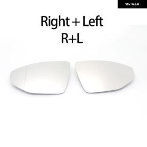 左右ドアサイドヒーター付きウィングミラー ガラスバックミラー プレート アウディ A6 S6 RS6 C8 4K A7 S7 RS7 4K8 A8 A8L S8 S8L RS8 D5 4N - Right and Left