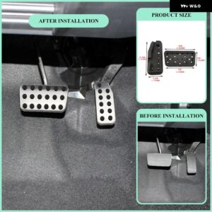 車用ペダル ガス ブレーキ クラッチ アクセルペダル パッド プレート カバー ホンダ CITY 2013 - 2020 ヴェゼル HRV HR-V 2015-2022 - 2Pcs AT