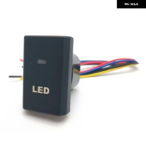 車用 LED DRL ライト パワー パーキング レーダーファンスポットライト カメラ フォグランプ ミラー ヒータースイッチ ボタン フォード トランジット - LED