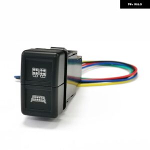 車用デュアルスイッチ DRL LED パワーレーダーフロント フォグライト スポットライト ボタン 接続ワイヤー付き ISUZU 700P NLR - Spotlights