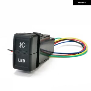 車用デュアルスイッチ DRL LED パワーレーダーフロント フォグライト スポットライト ボタン 接続ワイヤー付き ISUZU 700P NLR - Front fog lamp LED