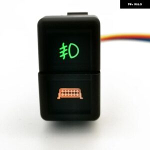 車用デュアルスイッチ DRL LED フロント フォグランプ ファン フロントリア ヘッドライト ライト ボタン 接続ワイヤー付き ISUZU 700P NLR - Fog lamp spotlight