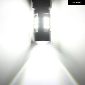 2X CANBUS P21/5W LEDカー 1157 BAY15D プロジェクターライト プジョー 408 308 3008 RCZ LED DRL デイタイム ランニングランプ - WHITE