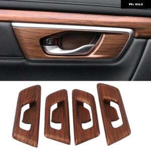車内フロントカップ ホルダー トリム カバー フレーム ホンダ CRV CR-V 2017 - 21 カー スタイリング - Wood Color4
