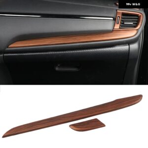 車内フロントカップ ホルダー トリム カバー フレーム ホンダ CRV CR-V 2017 - 21 カー スタイリング - Wood Color9