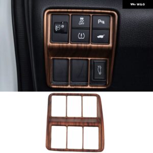 車内フロントカップ ホルダー トリム カバー フレーム ホンダ CRV CR-V 2017 - 21 カー スタイリング - Wood Color