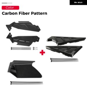 2013-2023 BMW R1200GS LC R1250GS アドベンチャー LC R1250GS R1200GS アンダーラック スプラッシュガード パニエラックカバー - Carbon fiber pattern5